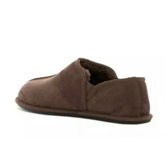 Ugg Australia Leisure Slip On Brown Lined Slippers Shoes Casual Mens Sz 8 US New